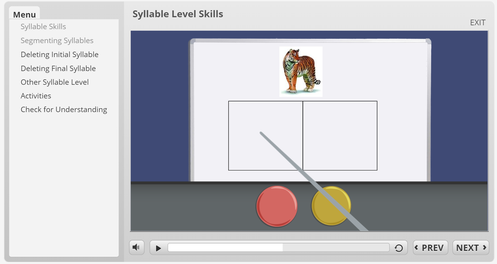 Syllable Level Skills Module